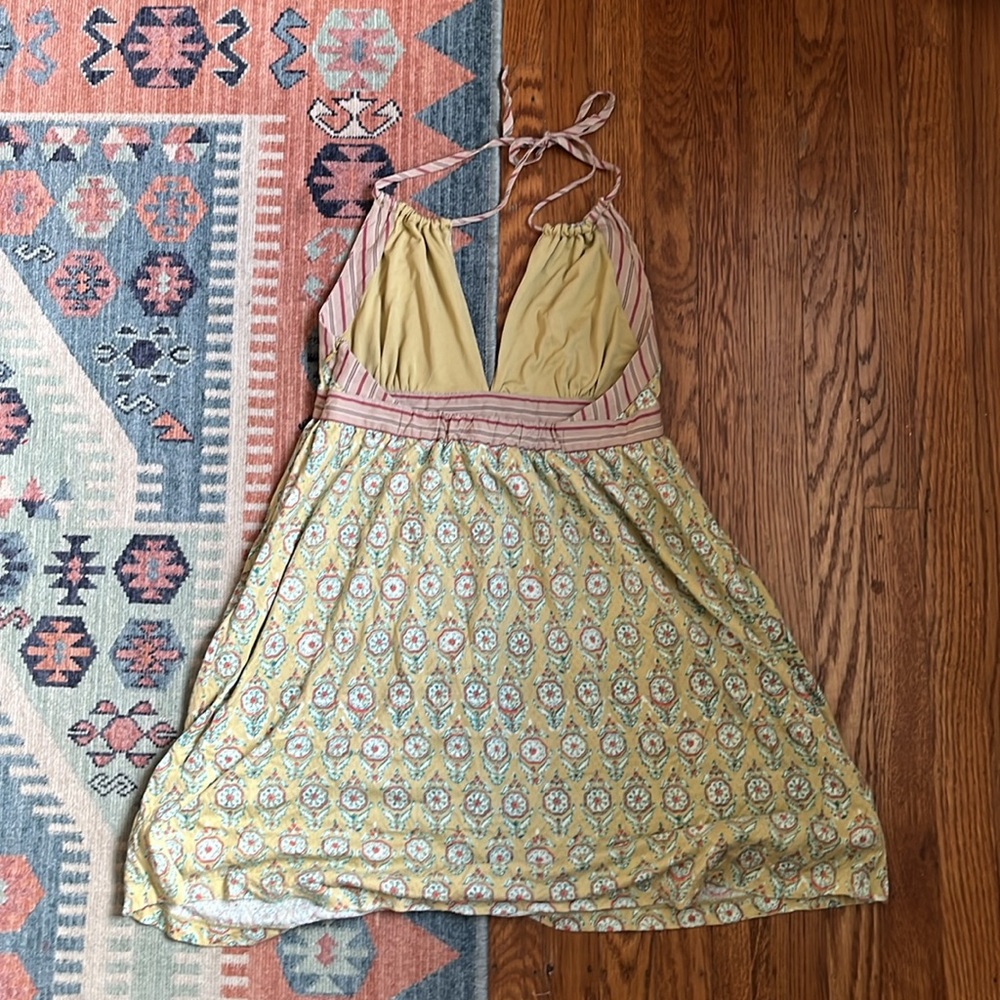 Free People Yellow and Pink Mini Dress - Picture 8 of 11